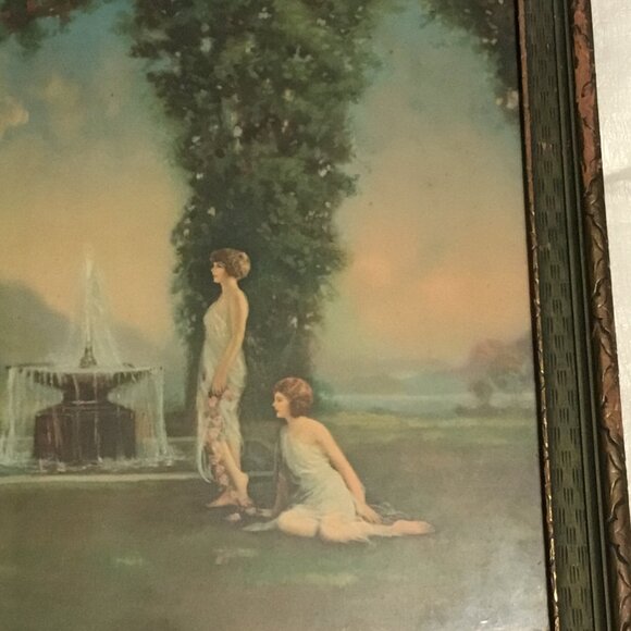 Antique & gorgeous R. Atkinson Fox print titled The Spirit of youth - Picture 8 of 11